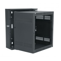 12 SPACE (21") SECTIONAL WALL RACK, FITS 15" DEEP EQUIP., BLACK FINISH