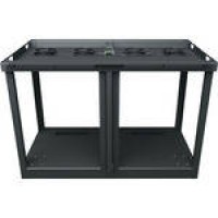 14 SPACE (24-1/2") C5 CREDENZA RACK FRAME, 20" DEEP, 2 BAY, 220V